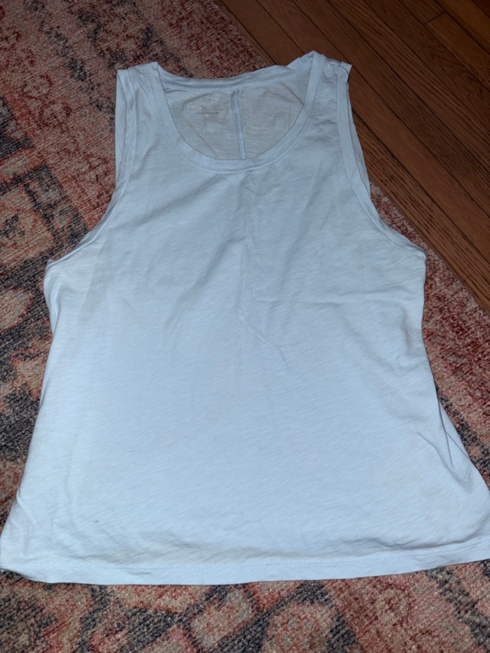 J. Crew Light Blue Girlfriend Tank size M